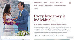 Desktop Screenshot of lefkasweddings.com