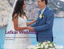 Tablet Screenshot of lefkasweddings.com